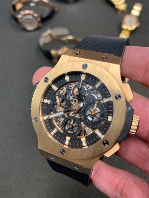 hublot big bang 44mm 18kt rose gold review|hublot big bang edition price.